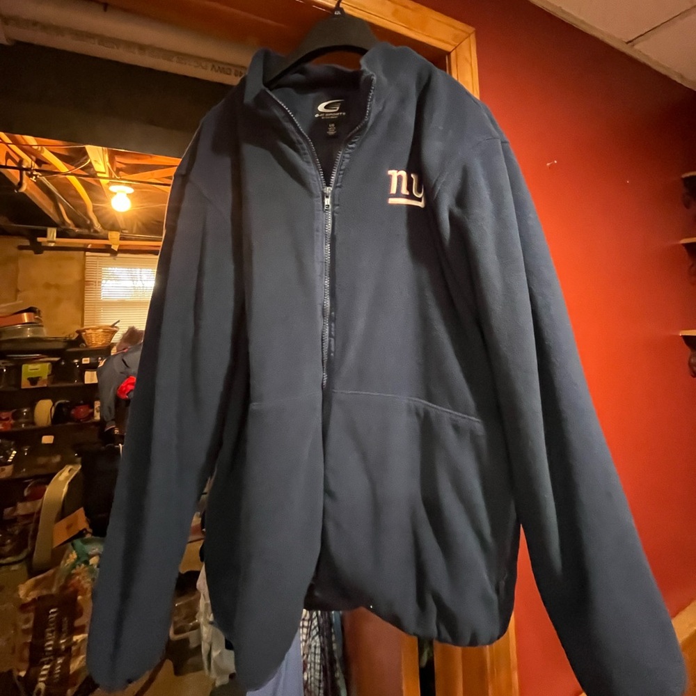 Men's Navy Blue Giants fleece jacket